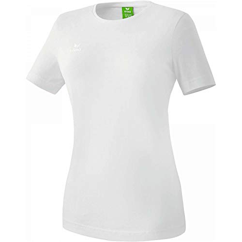 Erima Teamsport T-Shirt Femme, Blanc, FR : 38 (Taille Fabricant : 36)