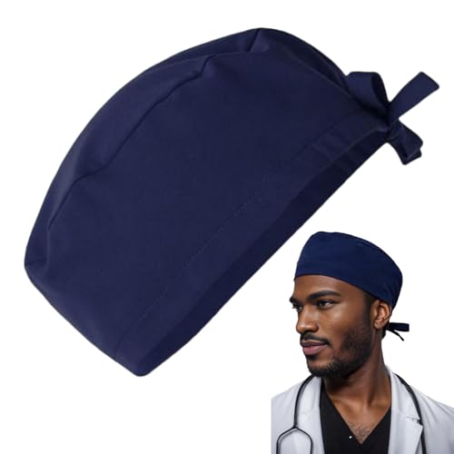 Dayysiuy Gorros Quirúrgicos Transpirables Ajustables - Gorras Médicas Unisex Absorción Sudor,Unisex de Secado Rápido para Hombre, Hospital Enfermería Trabajo Parto