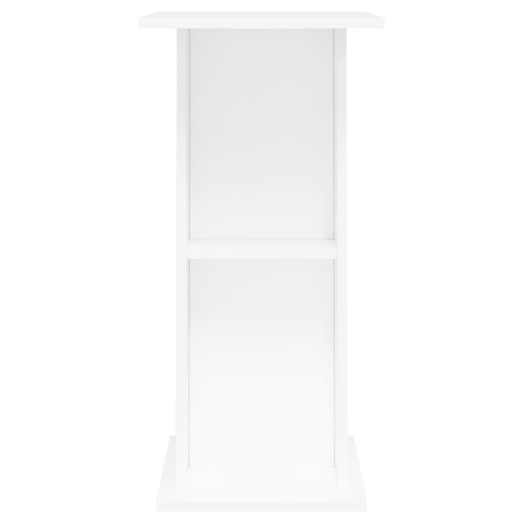 Brokky Soporte para Acuario Madera de ingeniería Blanco 60,5x36x72,5cm Mueble Acuario Peceras