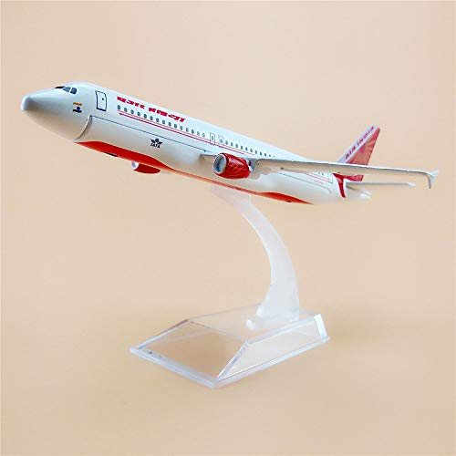 Image of Toys uncle Diecast Aeroplane Scale Model, 16 Cm: (A320 Air India), Multicolor