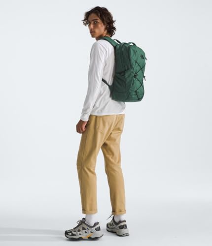 Image of The North Face Jester Everyday Laptop Backpack - Commuter Daypack, Water Repellent, Laptop Sleeve, Duck Green Dark Heather /TNF Black, One Size