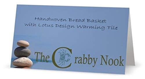 Warming Bread Basket Lotus Warmer Tile Stone Hand Woven For Rolls Appetizers by The Crabby Nook (Autumn Spice) - Thumbnail 6