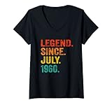 Photo Gallery donna 62nd birthday legend since july 1960 62 years old vintage maglietta con collo a v Photo Gallery donna 62nd birthday legend since july 1960 62 years old vintage maglietta con collo a v