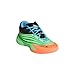 adidas Dame X Basketball Sneaker, Lime Burst/Signal Coral/Blue Burst, 4 US Unisex Big Kid