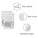 PABCK 100 Pack (Inner Size 2.36x2.36 inch) White Kraft Paper Resealable Bags with Clear Window Heat Seal Airtight Pouch for Zip Food Storage Lock Coffee Snack Packaging