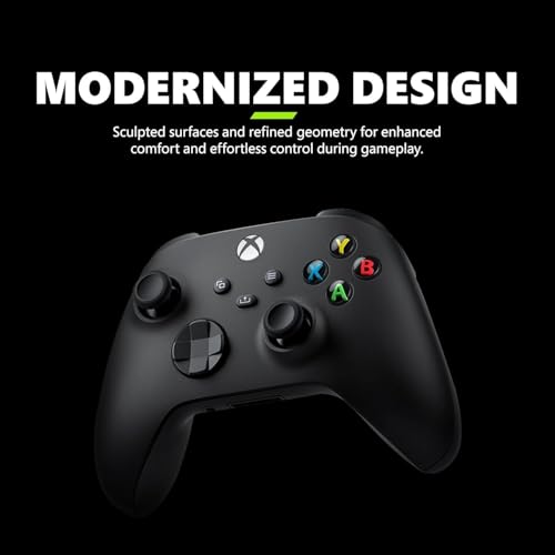 Image of Xbox Wireless Controller - Carbon Black Series X|S, One, and Windows Devices (Black)