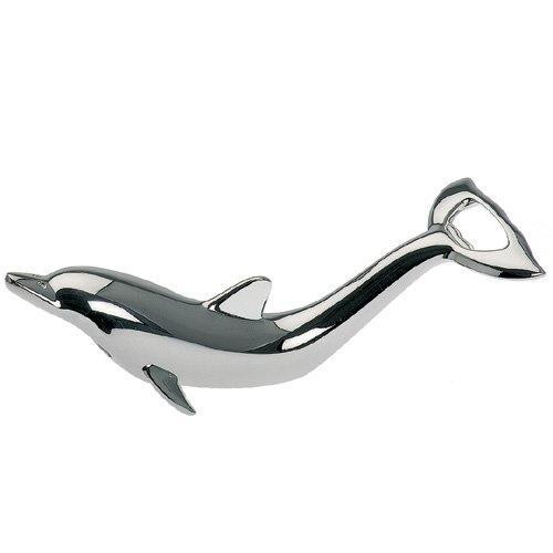 Dekolust Flaschenöffner Delphin versilbert Kapselheber Flaschen Öffner Cover