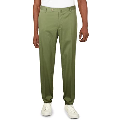 T.O. Mens Workwear Modern Fit Chino Pants Green 52
