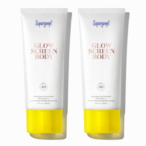 Supergoop! Glowscreen Body SPF 40 PA+++, 3.4 fl oz - Pack of 2 - ...
