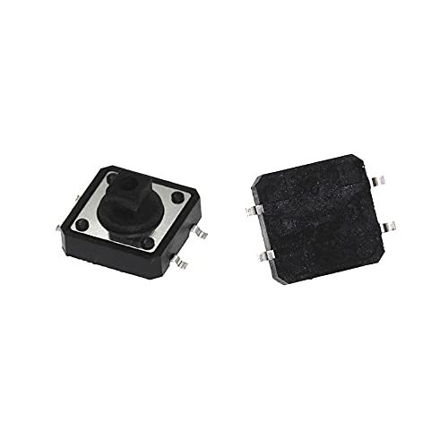 Industrial Switches 10pcs 12127.3 Light Touch Switch SMD Micro Switch 12x12x7.3mm 4pins Push Button Switch High Temperature Resistant Switches