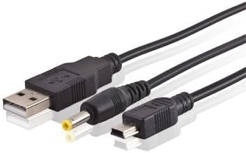 CE Compass 2IN1 USB DC Power Charger & Data Trabsfer Cable for Sony PSP 1000 2000