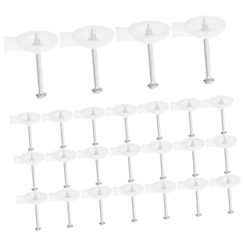 OSALADI Medium Wire Staples Plastic Double 45pcs Wall Plate Screws Kit Drywall Screws for Picture Hanging Furniture Chair Leg Feet Pads