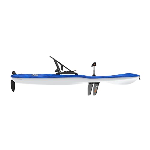 Image of Pelican - Getaway 110 HDII Recreational Kayak- Sit-on-Top - Lightweight and Stable one Person Kayak Vapor Deep Blue-White- 11 ft