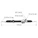 Torchbeam Hydraulic Power Steering Rack and Pinion Direct Fit 2004-2010 QX56, 2004-2015 Titan, 2005-2015 Armada, 2004 Pathfinder Armada Replace No.26-3023