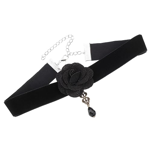 Collier ras de cou velours noir ajustable pour un confort parfait