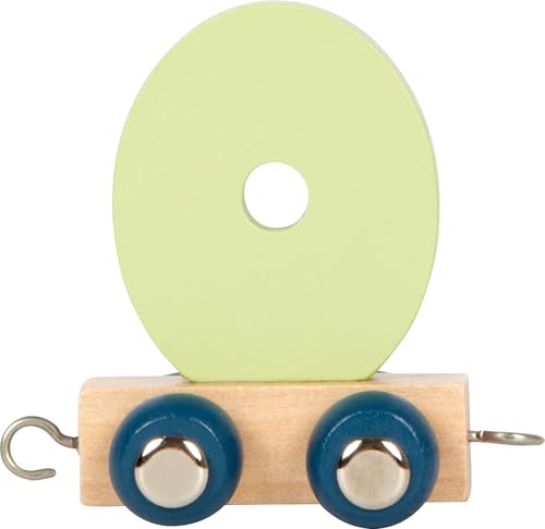 small foot Tren de letras Polar O, de madera, tren combinable individualmente, para decorar y regalar, 12585
