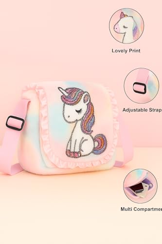 Image of Beautiful Sling Bag for Girls Kids Unicorn Bag for Girls Crossbody Bag Bags for Kids Girl