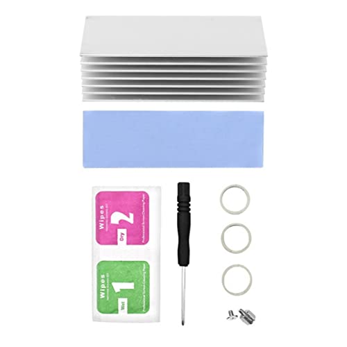 Disipador de calor de aluminio para disipador de calor M.2, almohadillas térmicas para M.2 2280 PCIE NVME