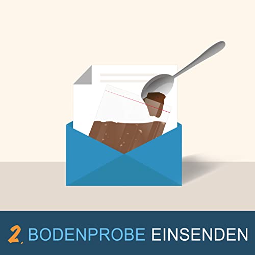 IVARIO Bodenanalyse auf Nährstoffe, pH Wert, Bodenart - Experten-Bodenproben Set im akkreditierten Fachlabor mit 10 Prüfwerten - Keine Vorkenntnisse nötig