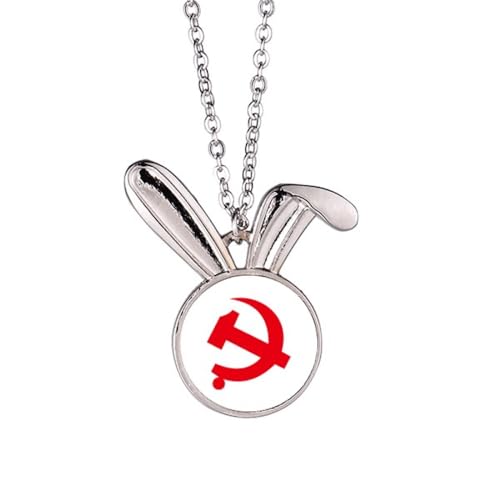 Pendentif lapin symbole rouge pour affirmer votre style unique en soirée