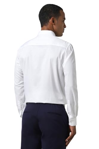 Image of Peter England Men Cotton Solid Slim Fit Shirt