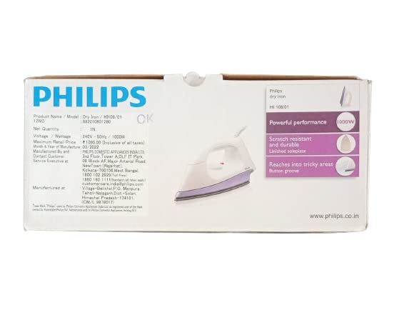 Bhagat Ram Electric White Dry Iron HI108