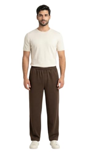 Image of DA BLUE Premium Textured Baggy Jogger for Men | Relaxed Fit Casual Track Pants | Soft Stretch Lounge Wear Bottom
