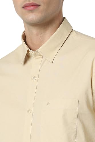 Image of Peter England Men's Premium Stretchable Cotton Solid Casual Shirt