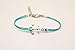 Shani & Adi Jewelry handmade bracelet silver anchor charm turquoise string 6.5 inches adjustable gift wrapped beach summer festival jewelry