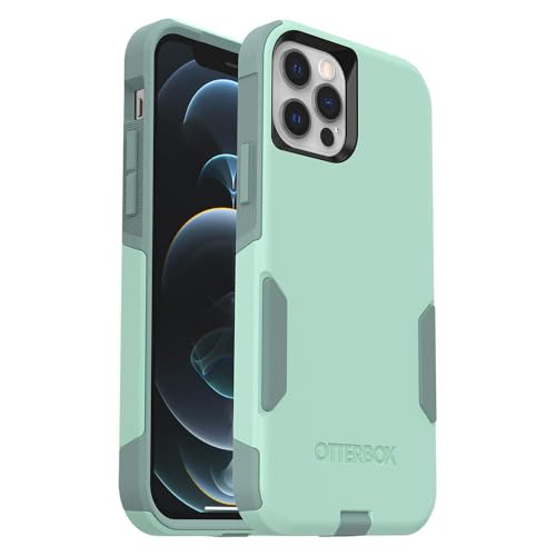 Image of OtterBox iPhone 12 & iPhone 12 Pro Commuter Series Case - Ocean Way (Aqua SAIL /Aquifer), Slim & Tough, Pocket-Friendly, with Port Protection