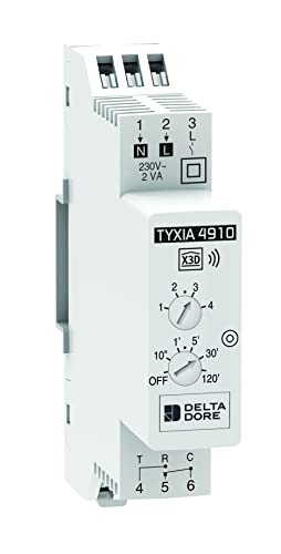 Delta Dore Récepteur modulaire Tyxia 4910 pour le contrôle groupé d'éclairage en marche/arrêt.Eclairage connecté - 6351386
