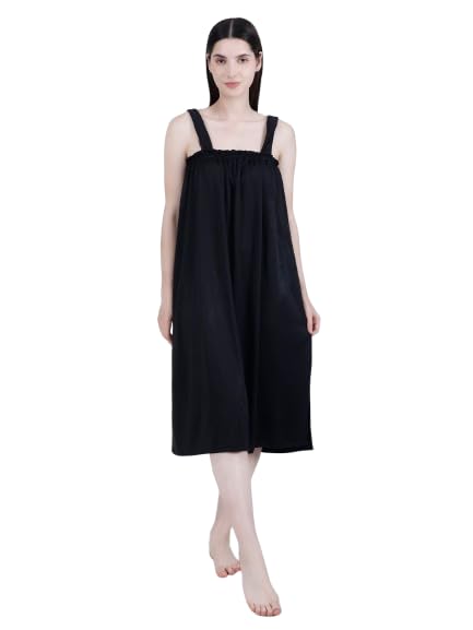 DREAMWEAVERS Womens Cotton & Polyester Gown for Facial Waxing Spa Massage Makeup Parlor Facial Gown Makeup Gown for Beauty Parlor, Salon, Spa & Personal Home use Free Size (Black, 1) (B0D7PVXNYT) Amazon Price History, Amazon Price Tracker
