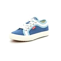 Kickers Boy's Unisex Kids GEECK Sneaker, BLEU Blanc, 11 UK Child