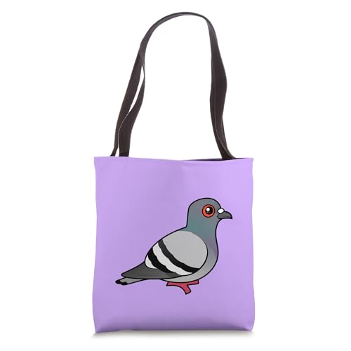 Cute Cartoon Rock Pigeon City Dove Birdorable Tote Bag miniatura 1