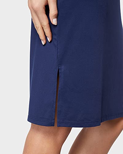 Image of 32 DEGREEES Women's Cool T-Shirt Dress | Moisture Wicking | Ultra-Soft | Anti - Odor | Side Slits