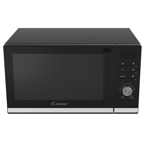 Candy Moderna CMGA25TNDB Four Micro-ondes avec Grill, 900 W, 25 litres,Fonction Décongélation, 20 Menus Automatiques, Nettoyage Facile, Noir