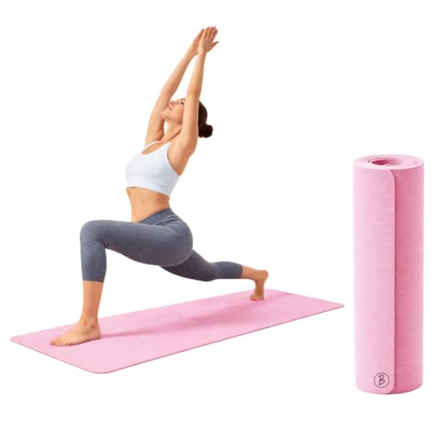 CRAE Premium EVA Yoga Mat for Women & Men | Anti-Slip Exercise & Gym Mat for Home Workouts | Lightweight & Durable | 6 mm (Pink)