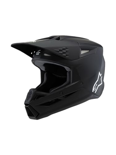 Alpinestars S-M3 Youth Moto Helmet (Black Matte, Youth Large)