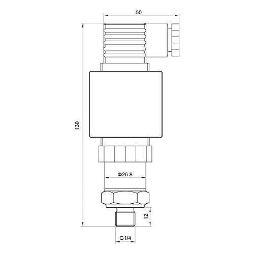 Transmetteur de pression en acier inoxydable robuste 0-160 bar pour fluides - 3