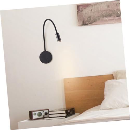 Lampe de lecture murale flexible en fer robuste avec interrupteur rotatif intégré - 8