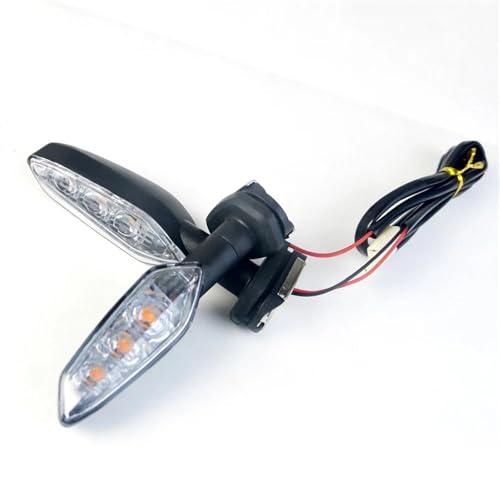 Genérico Luces de giro Intermitente Para Motocicleta Para KAWASAKI Z650 Z750 Z750R Z800 Z900 Z900RS Z1000 Z1000R Luz De Freno Indicadores(CLARO,2 piezas)