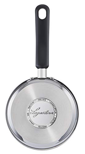 Lagostina Practical Casserole Fonda Long Handle for Induction Grey, 14 cm, Steel 18/10, Silver - Image 3