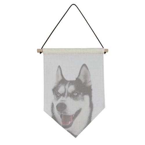 Art mural de qualité supérieure avec toile suspendue Grand Chien Neige