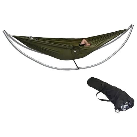 Drifter Hammock Frame Fits Most 10' Packing Hammocks, 350 lbs Capacity with Portable Carrying Bag with Shoulder Strap Perfect for Camping Beach Summer Patio Cover