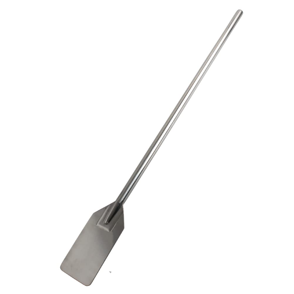 Poignée à poignée Stirdle pagaie en acier inoxydable mélange pagaie bâton de cuisson multifonctionnel pour la cuisson à grande partie,11.5 * 23 * 130cm