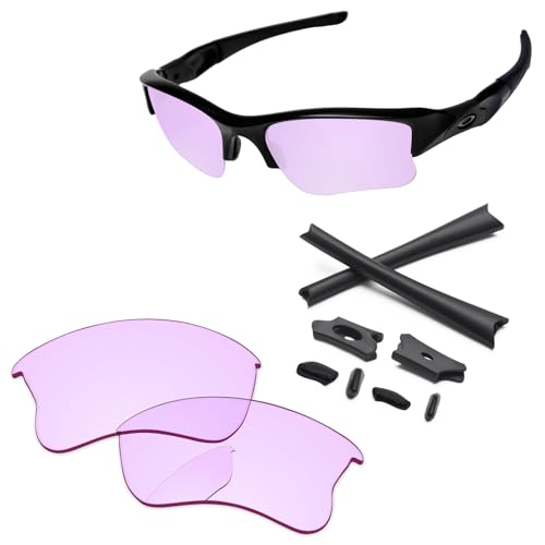 Image of Replacement Lenses & Rubber Kits for Oakley Flak Jacket XLJ OO9009 63mm - Precision Fit, UV Block, Impact Resistant