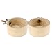 2pcs Small Pet Feeder Hanging Bowl Bamboo for Squirrel Rabbit Guinea Pig Hamster Food Bowl Dish