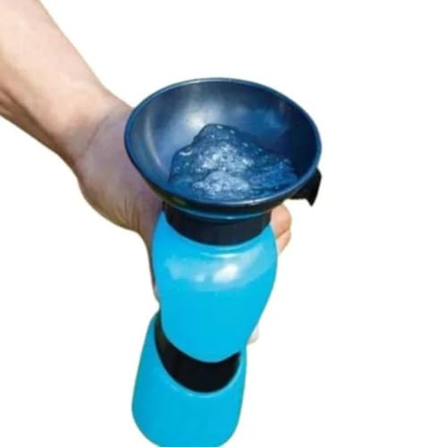 Bebedouro Garrafinha 500ml de Água Portátil Pet para Passeio de Cachorro e Gato (ROSA, 500 ML)