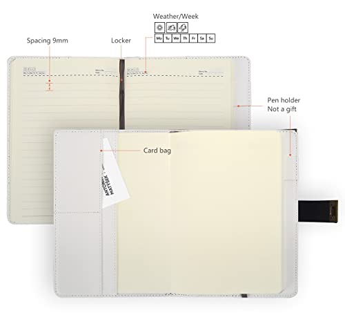 Journal intime créatif A5 ARRLSDB carnet à code en cuir synthétique idée cadeau originale