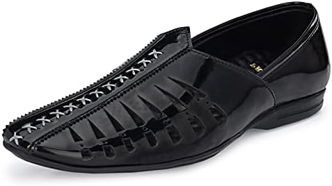 Prolific Men's Casual Wedding & Party Loafers Black